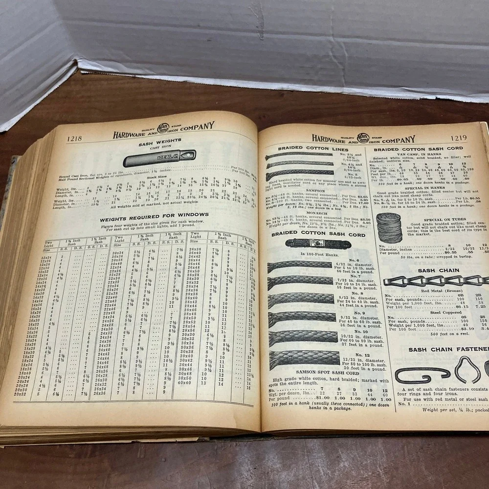 Van Camp General Hardware Catalogue No 933 1930s Indianapolis NRA Era Hardcover
